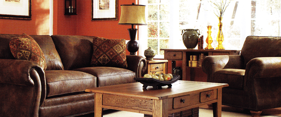 Broyhill MicroFiber Sofa and Loveseat